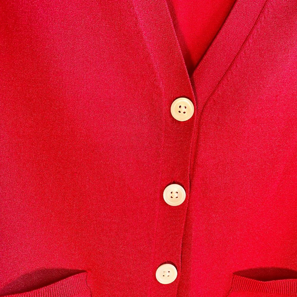 Banana Republic Raspberry Red Cardigan, Perfect Condition - Picture 4 of 6